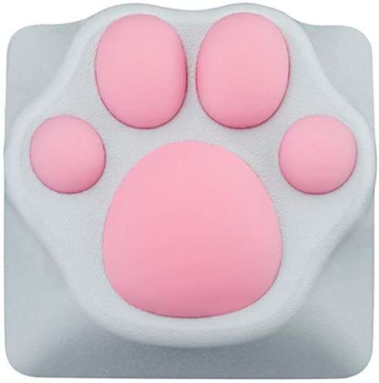 ZOMO PLUS ABS Kitty Paw（White+ Pink） - أكسسوار لوحة مفاتيح